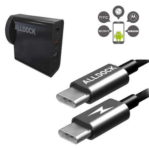 30W SAMSUNG/ANDROID Fast Wall Charger & C-Type PD Cable