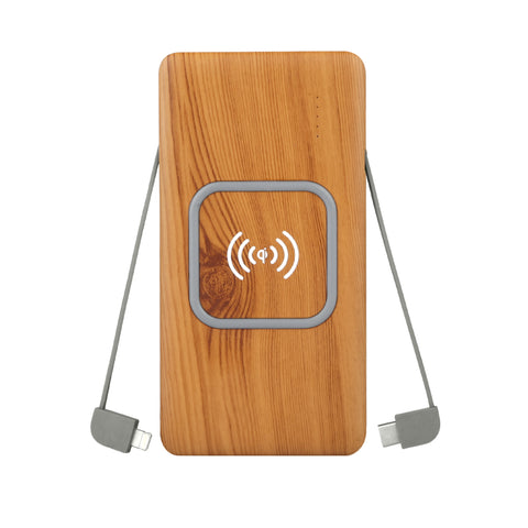 Wireless Power Bank Bamboo