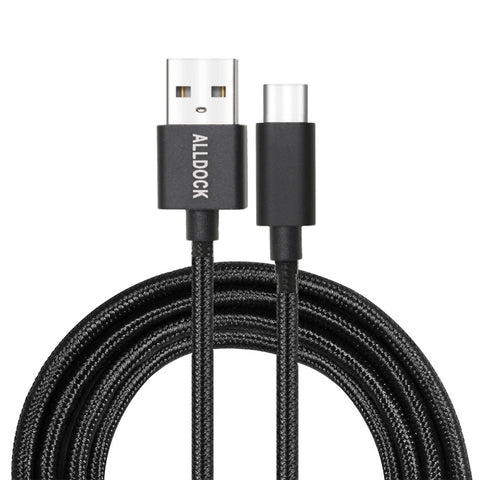 Extra Long C-Type Cable PD Black (For iPad/Pro/MacBook/iPhone 15/Android)