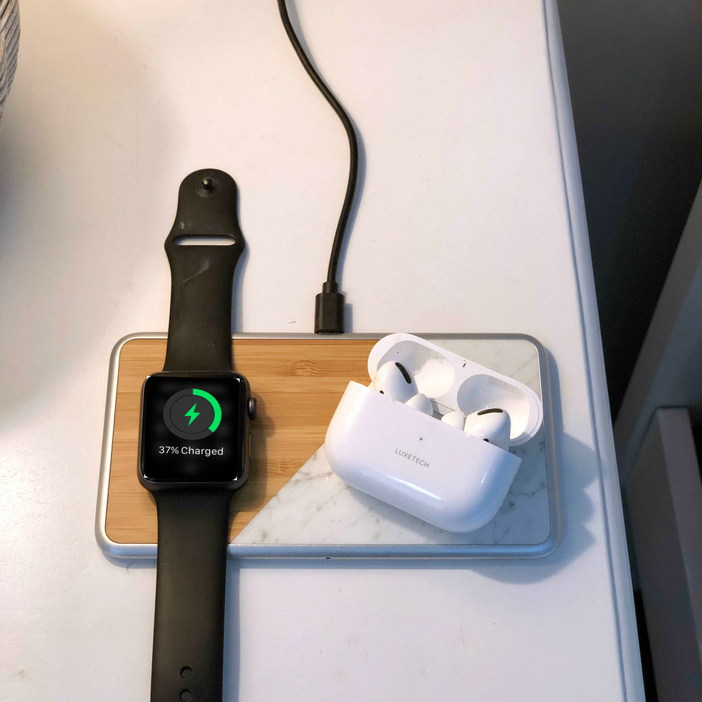 LUXETECH Wireless Phone & Apple Watch Charger