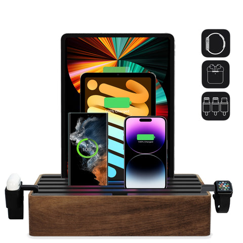 ALLDOCK Classic FAMILY Walnut & Black Package