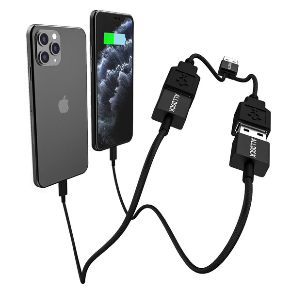 USB-A Cable Power Splitter Black (MFi) – Alldock