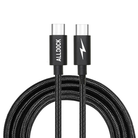 Extra Long Apple USB-C to C-Type PD 160cm Cable Black