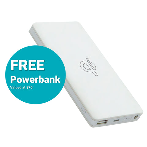 FREE Wireless Powerbank (Valued at $70)