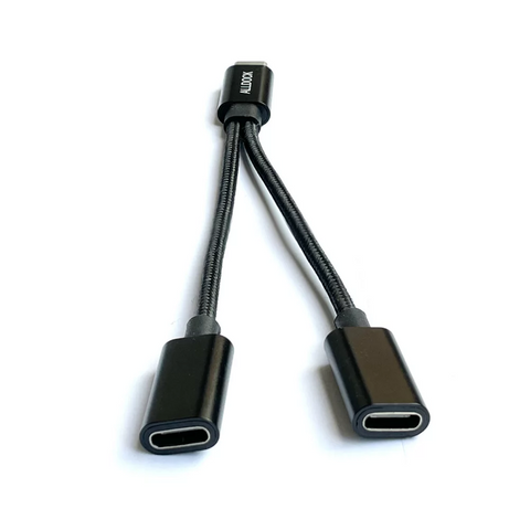 USB-C Cable Power Splitter Black (MFi)