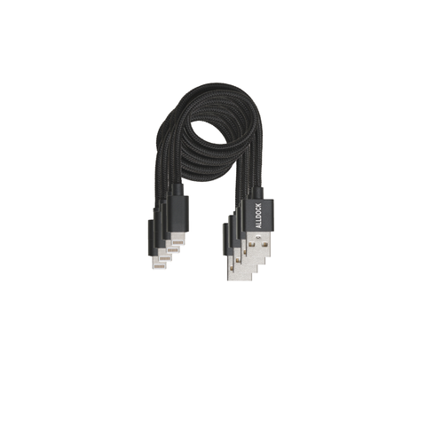 4 Cable Value Pack - Apple Black